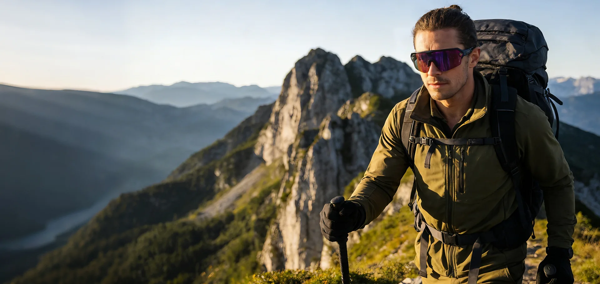 REVO mirror-coated custom sport sunglasses with branded frames from Julong OEM service