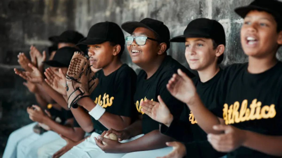 Kids baseball sunglasses with shatterproof lenses